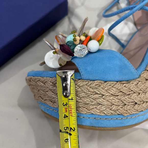 💰PRICE⬇️ STUART. WEITZMAN • Cake Wedge Sandal • sz 7 - Picture 10 of 10